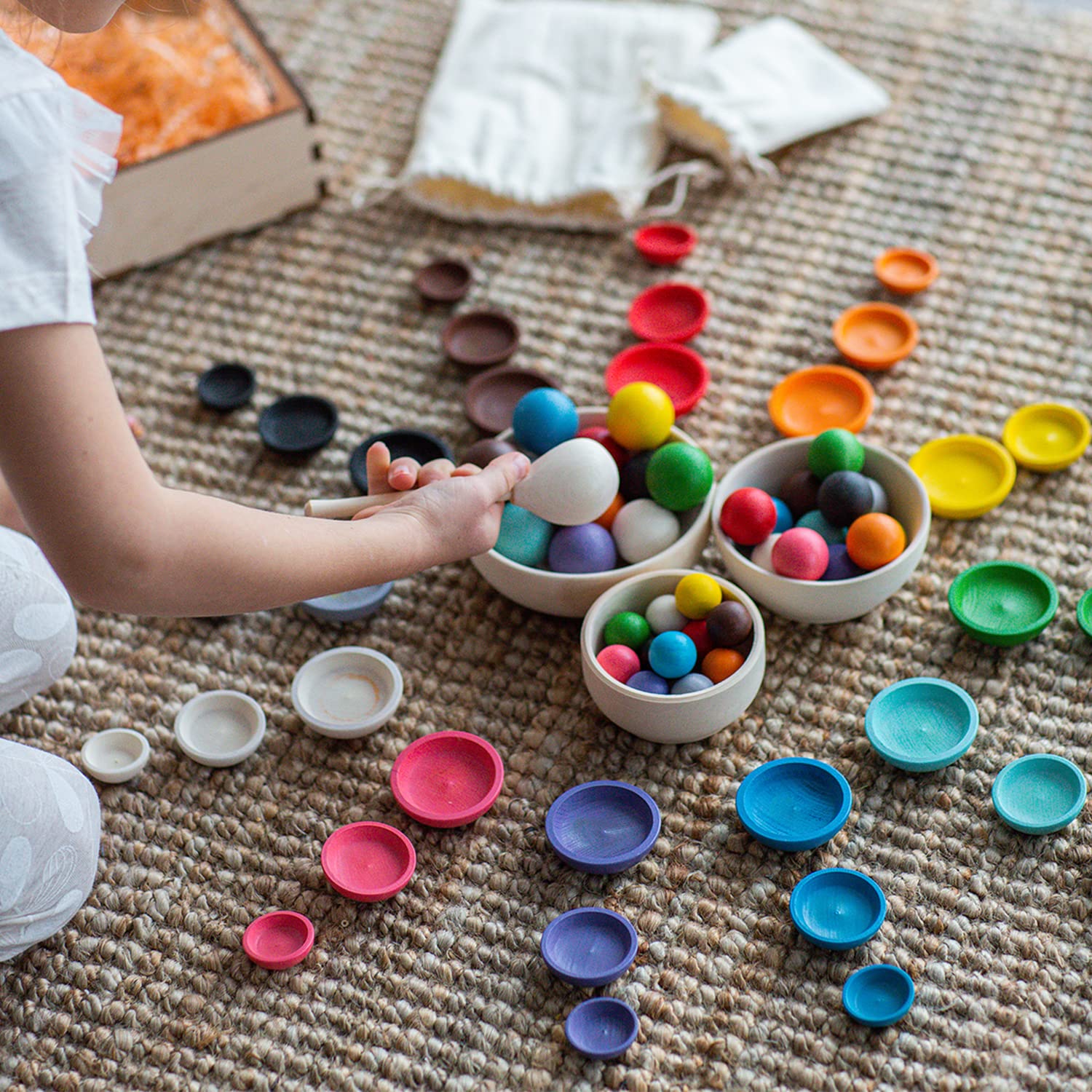 Ulanik Colors and Sizes Montessori Sorting Toy